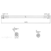 New Genuine PROTEX Hydraulic Hose - Front #H1552