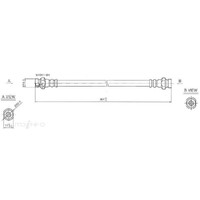 New Genuine PROTEX Hydraulic Hose - Rear #H1553