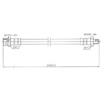 New Genuine PROTEX Hydraulic Hose - Front #H1557
