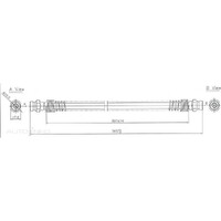 New Genuine PROTEX Hydraulic Hose - Rear #H1559