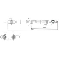 New Genuine PROTEX Hydraulic Hose - Front #H1577