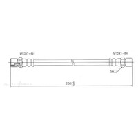 New Genuine PROTEX Hydraulic Hose - Rear #H1621