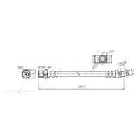 New Genuine PROTEX Hydraulic Hose - Rear #H1679