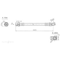 New Genuine PROTEX Hydraulic Hose - Rear #H1680