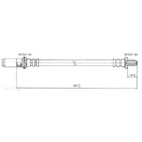 New Genuine PROTEX Hydraulic Hose - Rear #H1710