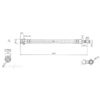 New Genuine PROTEX Hydraulic Hose - Rear #H1717
