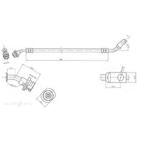 New Genuine PROTEX Brake Hose - Front #H1723
