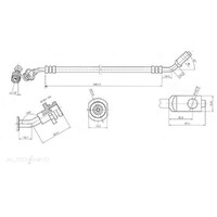 New Genuine PROTEX Hydraulic Hose - Front #H1724