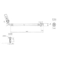 New Genuine PROTEX Hydraulic Hose - Front #H1727