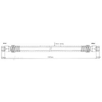 New Genuine PROTEX Hydraulic Hose - Rear #H1753