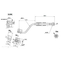 New Genuine PROTEX Hydraulic Hose - Front #H1774