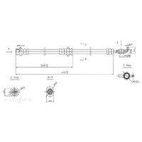 New Genuine PROTEX Hydraulic Hose - Front #H1789