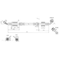 New Genuine PROTEX Hydraulic Hose - Front #H1796