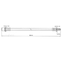 New Genuine PROTEX Hydraulic Hose - Rear #H1804