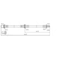 New Genuine PROTEX Hydraulic Hose - Front #H1806