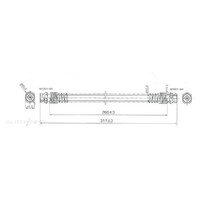 New Genuine PROTEX Hydraulic Hose - Front #H1813