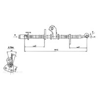New Genuine PROTEX Hydraulic Hose - Front #H1836