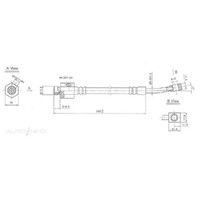 New Genuine PROTEX Hydraulic Hose - Rear #H1857