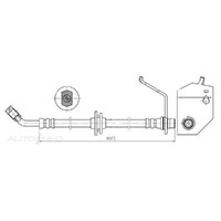 New Genuine PROTEX Hydraulic Hose - Front #H1887