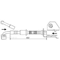 New Genuine PROTEX Hydraulic Hose - Rear #H1905