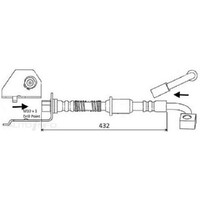 New Genuine PROTEX Hydraulic Hose - Rear #H1906