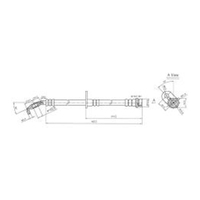 New Genuine PROTEX Hydraulic Hose - Front #H1916