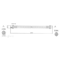 New Genuine PROTEX Hydraulic Hose - Rear #H1917