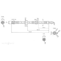 New Genuine PROTEX Hydraulic Hose - Front #H1949