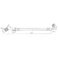 New Genuine PROTEX Hydraulic Hose - Rear #H2024