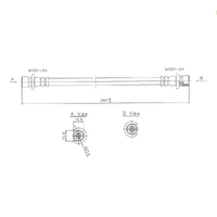New Genuine PROTEX Hydraulic Hose - Rear #H3095
