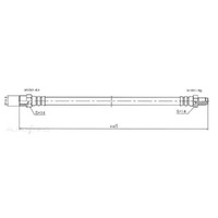 New Genuine PROTEX Hydraulic Hose - Front #H3129