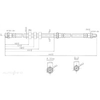New Genuine PROTEX Hydraulic Hose - Front #H3191