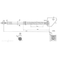 New Genuine PROTEX Hydraulic Hose - Front #H3193