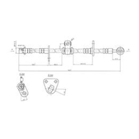 New Genuine PROTEX Hydraulic Hose - Front #H3244