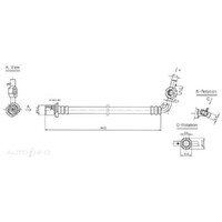 New Genuine PROTEX Hydraulic Hose - Front #H3269