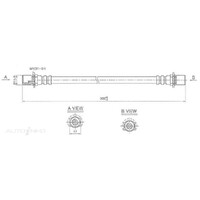 New Genuine PROTEX Hydraulic Hose - Front #H3427