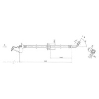 New Genuine PROTEX Hydraulic Hose - Front #H3439