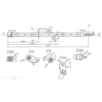 New Genuine PROTEX Hydraulic Hose - Front #H3458