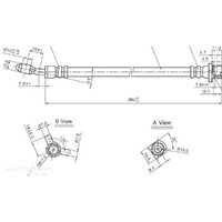 New Genuine PROTEX Hydraulic Hose - Rear #H3512