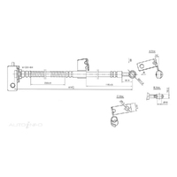 New Genuine PROTEX Hydraulic Hose - Front #H3528