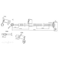 New Genuine PROTEX Hydraulic Hose - Front #H3529