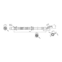 New Genuine PROTEX Hydraulic Hose - Front #H3571