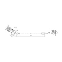 New Genuine PROTEX Hydraulic Hose - Rear #H3657