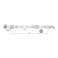 New Genuine PROTEX Hydraulic Hose - Front #H3686