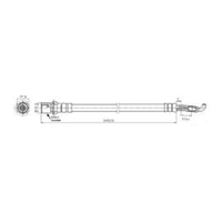 New Genuine PROTEX Hydraulic Hose - Front #H3746