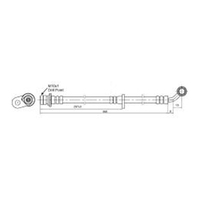 New Genuine PROTEX Hydraulic Hose - Front #H3763