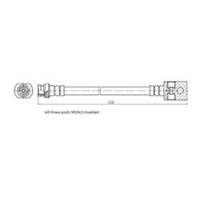 New Genuine PROTEX Hydraulic Hose - Rear #H3804