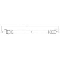 New Genuine PROTEX Hydraulic Hose - Rear #H574