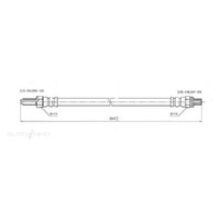 New Genuine PROTEX Brake Hydraulic Hose - Rear #H638