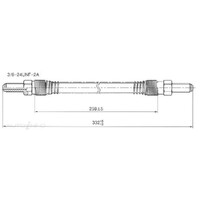New Genuine PROTEX Brake Hydraulic Hose - Front #H676